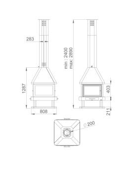 Chimenea HUELVA Chimeneas Bronpi