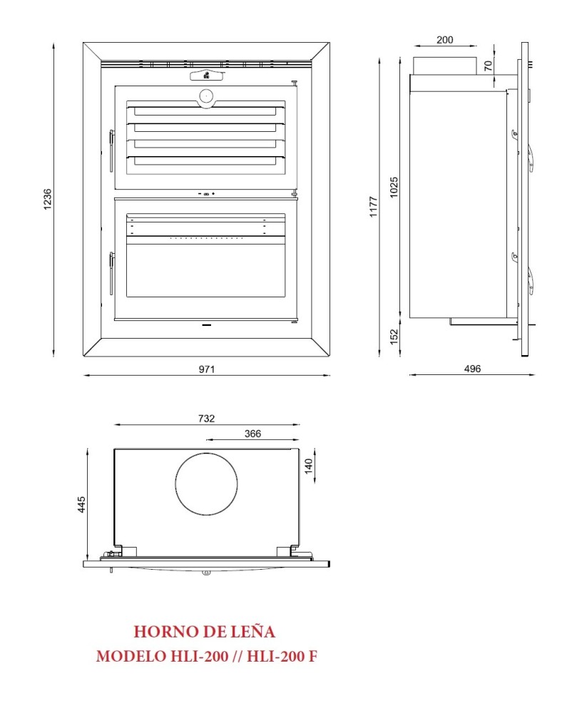 HORNO HLI-200 Estufas FM