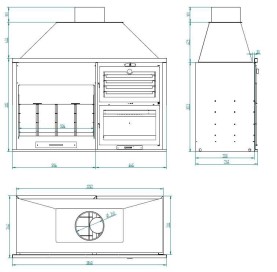 Barbacoa amb forn Fusión 200