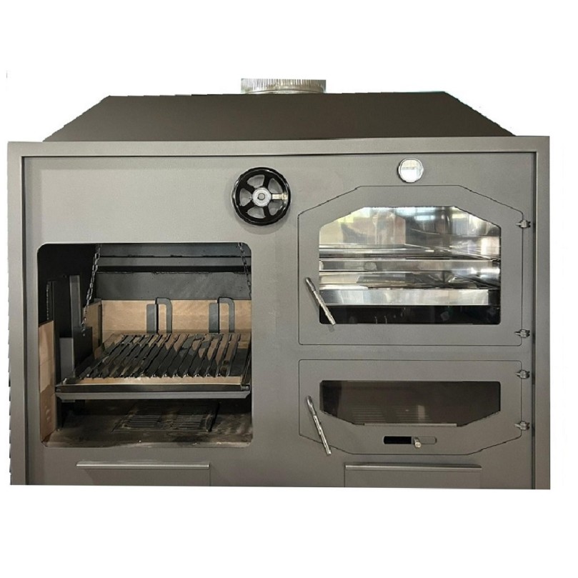 Oven - Barbecue with Argentine grill 140 Metal ovens and barbecues ...