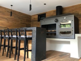 Oven - Barbecue with Argentine grill 140 Metal ovens and barbecues ...